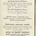 1938 Bosch reklámos zseb notesz naptárral