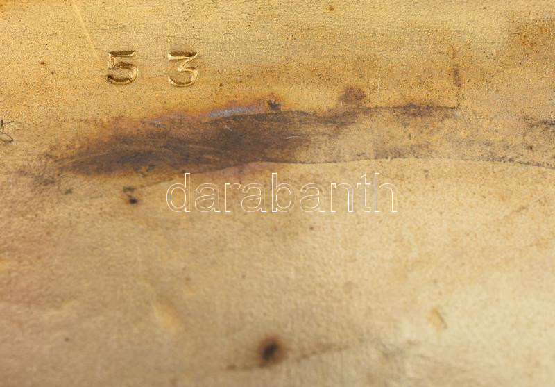 Ezüst (Ag) női cigaretta tárca, sérült, jelzett, 5,5x8,5x0,7 cm, nettó: 59 g - Image 4