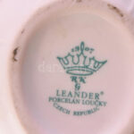 Leander porcelán, tojás bonbonier, jelzett, kopott, 7,5x6 cm - Image 2