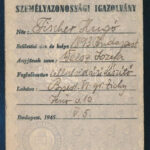 1945 Bp., arcképes személyazonossági igazolvány - Image 2