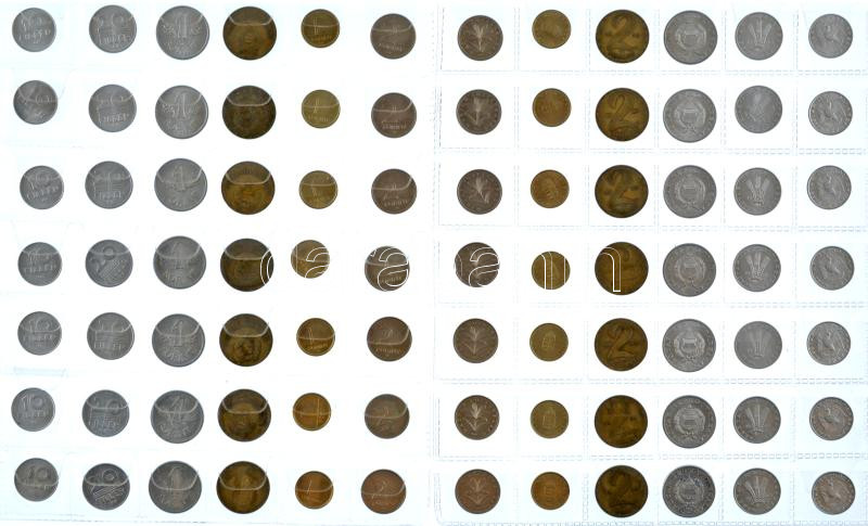 84db-os vegyes forint és fillér érmetétel T:AU-F