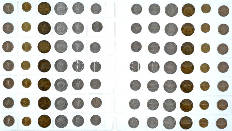 84db-os vegyes forint és fillér érmetétel T:AU-F - Image 2