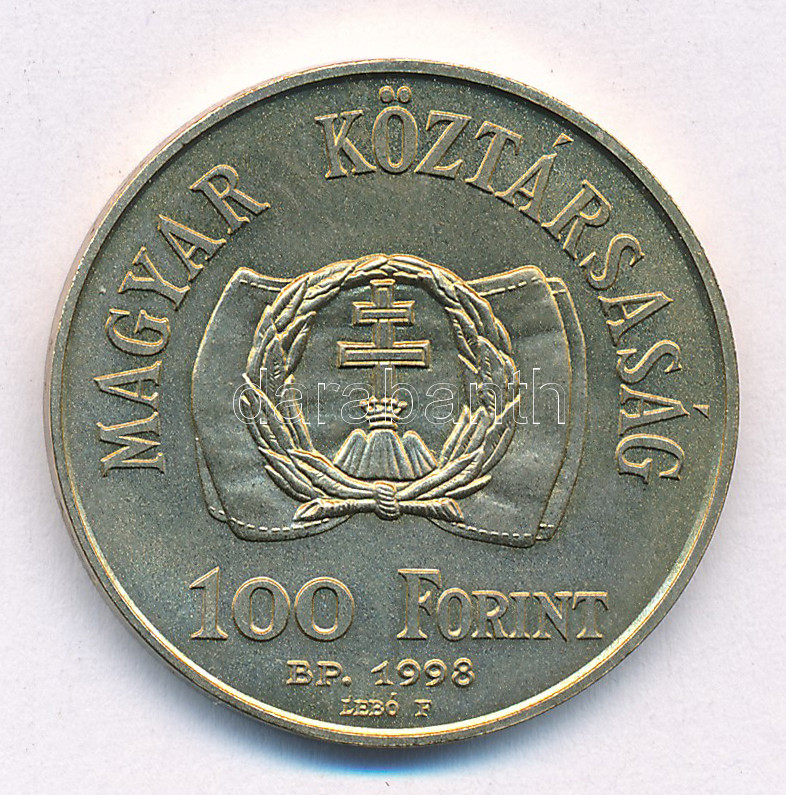1998. 100Ft Cu-Ni-Zn '1848-49-es szabadságharc' T:AU patina Adamo EM150 - Image 2