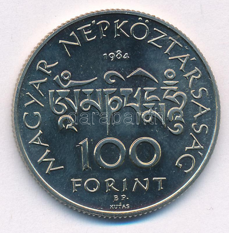 1984. 100Ft alpakka 'Körösi Csoma Sándor' T:BU Adamo EM78 - Image 2