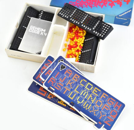 Ravensburger Geheim Codex 4, retró német társasjáték, eredeti dobozában, német nyelvű leírással / Vintage German board game, in original box