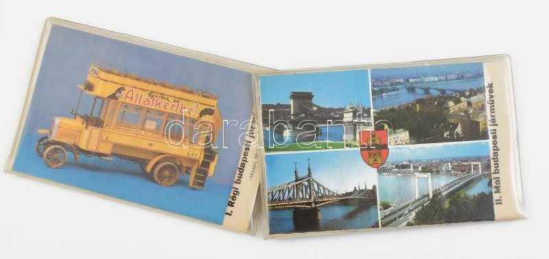 Régi budapesti járművek + mai budapesti járművek, 6+6 dia, 2×3,5 cm