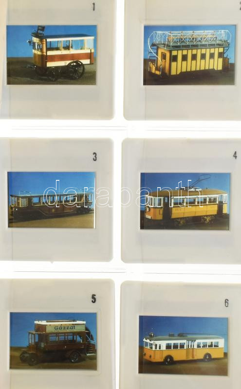 Régi budapesti járművek + mai budapesti járművek, 6+6 dia, 2×3,5 cm - Image 3