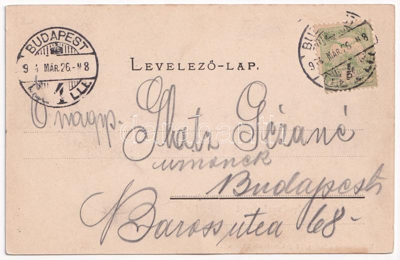 1904 Székelyudvarhely, Odorheiu Secuiesc; Kossuth Lajos utca. Válentsik és Günther kiadása / street view (fl) - Image 2