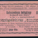 1933 Pusztaszentjakab, Gödöllői Jamboree víziünnepély kedvezményes belépőjegye