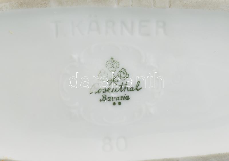 Rosenthal Theodor Kärner: Agár. Porcelán, jelzett, fülénél erősebb kopás mázhiba!!, 16,5x6x9 cm - Image 3