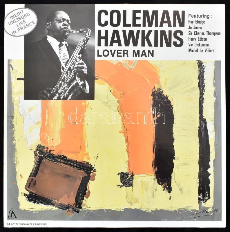 Coleman Hawkins - Lover Man. Vinyl, LP, Album, Mono. France's Concert. Franciaország, 1987. jó állapotban