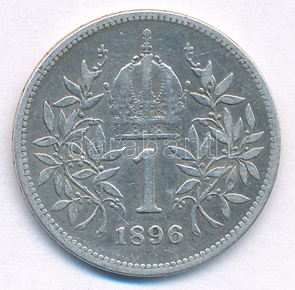 Ausztria 1896. 1K Ag 'Ferenc József' T:2- Austria 1896. 1 Corona Ag 'Franz Joseph' C:VF Krause KM#2804 - Image 2