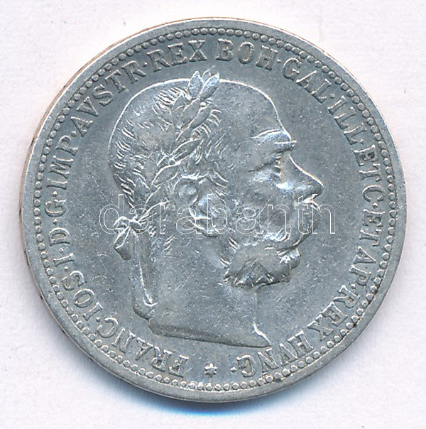 Ausztria 1895. 1K Ag 'Ferenc József' T:2- Austria 1895. 1 Corona Ag 'Franz Joseph' C:VF Krause KM#2804