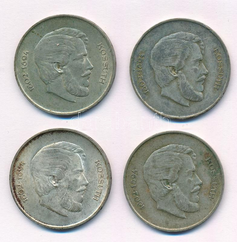 1947. 5Ft Ag 'Kossuth' (4x) T:XF,VF patina, szennyeződés Adamo F8.1