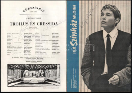 cca 1960-1970 Vegyes színész, énekes, sportoló aláírás gyűjtemény kb 20 db nagyrészt cédulákon