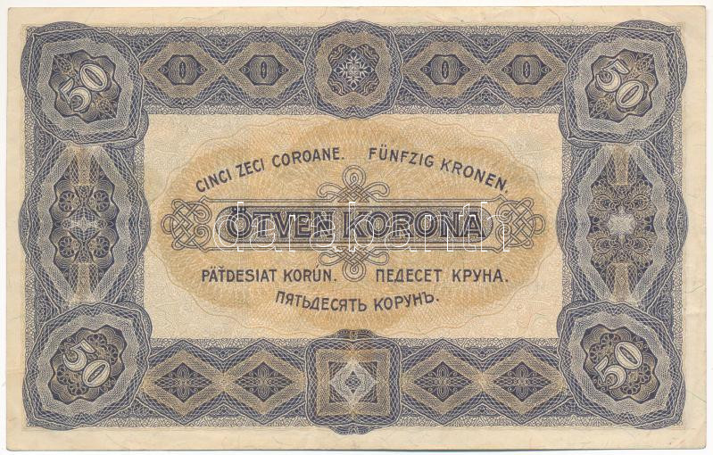 1920. 50K 'Orell Füssli Zürich' nyomdahely jelöléssel T:III Adamo K25 - Image 2