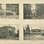 1910 Buziásfürdő, Baile Buzias; 6-részes kihajtható leporellólap / 6-tiled folding leporellocard, spa - Image 2