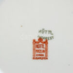 Hüttl Tivadar 4 db porcelán tálka. Kézzel festett, jelzett, hibátlan 10 cm - Image 2