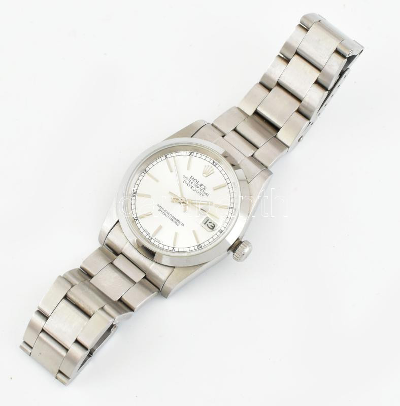 Rolex kvarc replika karóra fém szíjjal, működik, d: 4 cm - Image 2