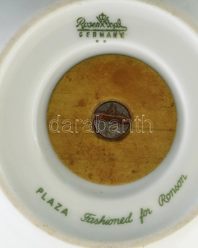 Rosenthal asztali öngyújtó. Matricás, jelzett, kis kopással d: 11 cm - Image 2