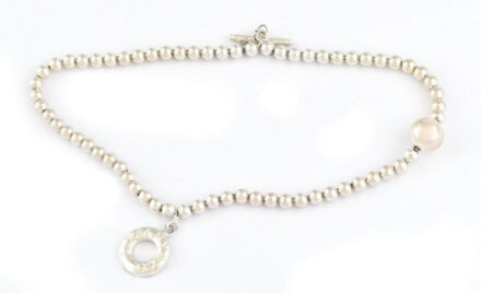 Tiffany jelzésű ezüstözött nyaklánc