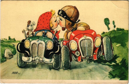 Gyerekek az autóban / Children in automobil. Cecami n. 1007. s: MM (EB)