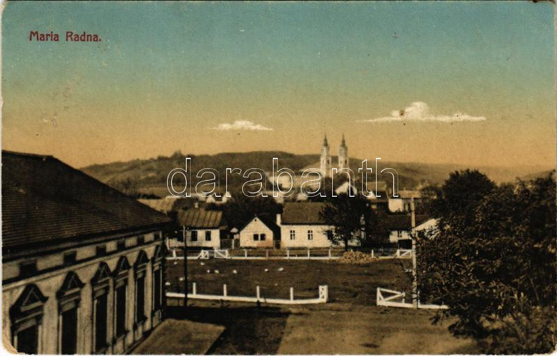 Máriaradna, Radna (Lippa, Lipova); látkép. Gregor Fischer kiadása / general view (EM)