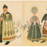 6 db MODERN Colorvox hanglemez képeslap: népviseletek / 6 modern Colorvox record postcards: folklore