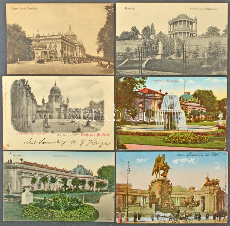 Kb. 125 db RÉGI német város képeslap vegyes minőségben / Cca. 125 pre-1945 German town-view postcards in mixed quality - Image 2