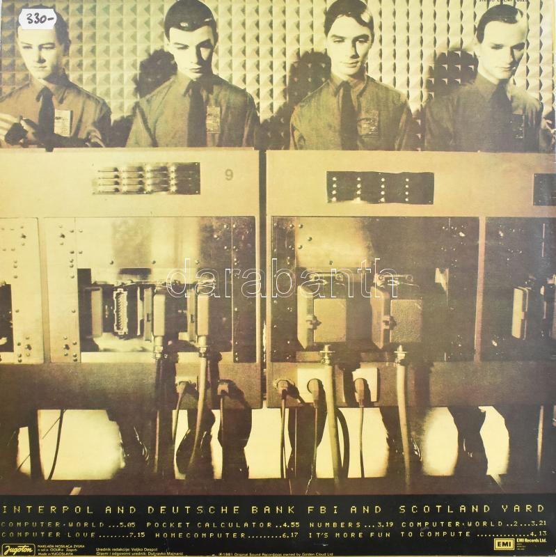 Kraftwerk - Computer World. Vinyl, LP, Album. Jugoton. Jugoszlávia, 1981. jó állapotban - Image 2