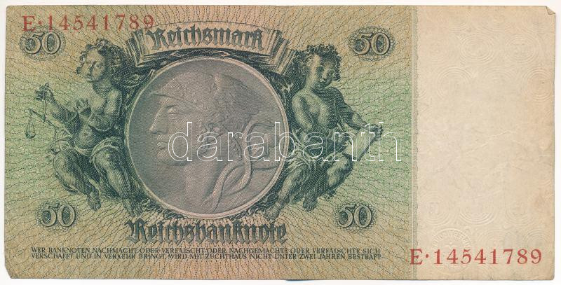 Német Harmadik Birodalom 1933. 50M T:F German Third Reich 1933. 50 Mark C:F Krause 182.a - Image 2