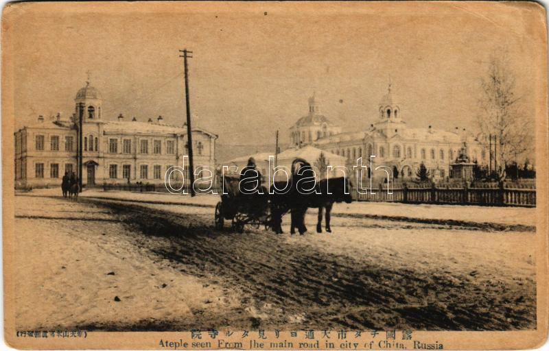 Chita, Ateple seen from the main road, winter (pinholes)