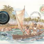 Tonga 1981. 20s 'FAO' érmés borítékban, bélyeggel és bélyegzéssel, német nyelvű ismertetővel T:1 Tonga 1981. 20 Seniti 'FAO' in coin envelope, with stamp and cancellation, with German description C:UNC