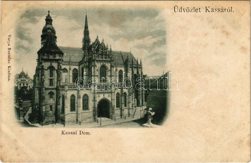Kassa, Kosice; Dóm. Varga Bertalan kiadása / cathedral (fl)
