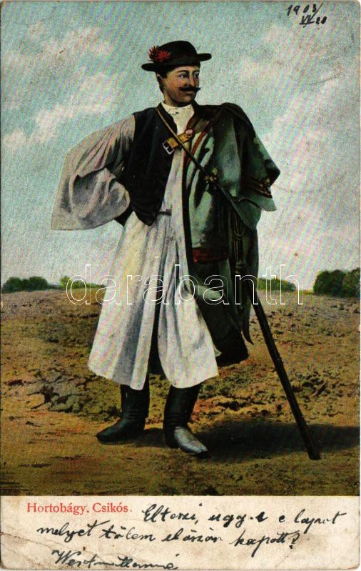 1903 Hortobágy, csikós, magyar folklór (Rb)