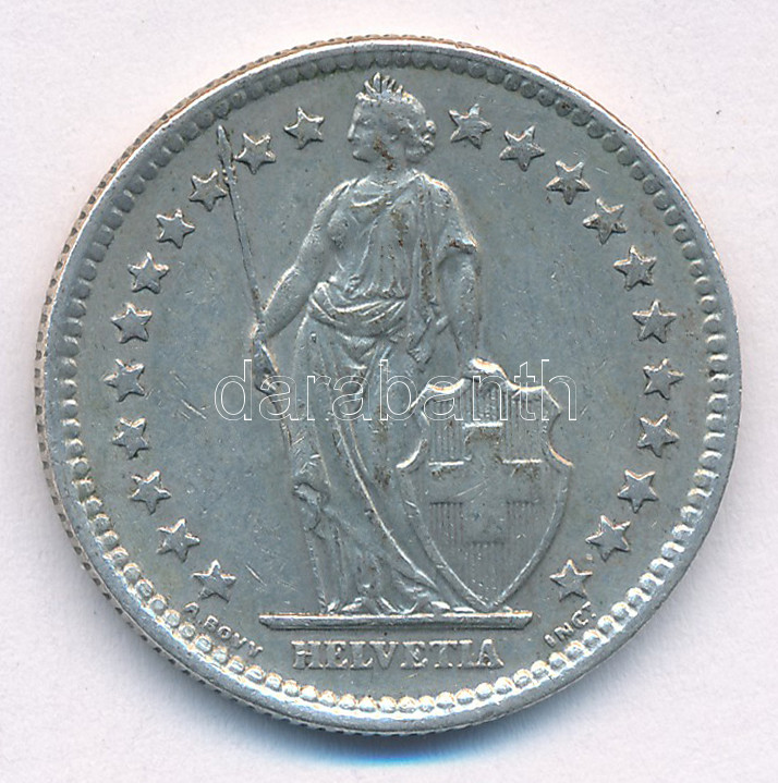 Svájc 1963. 2Fr Ag T:XF Switzerland 1963. 2 Francs Ag C:XF Krause KM#21 - Image 2