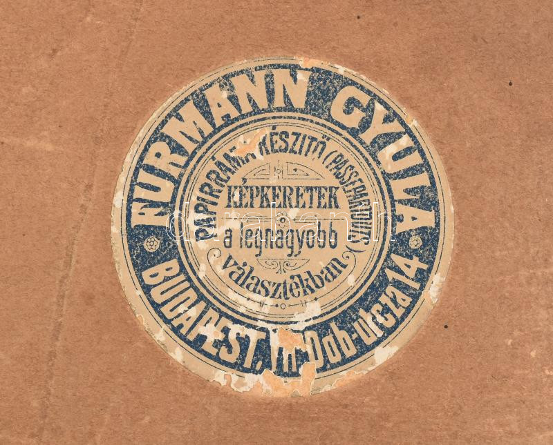 Székely Bertalan (1835-1910): A megfagyott gyermek (illusztráció Eötvös József költeményéhez). Lavírozott tus, ceruza, papír. jelezve balra lent ? (SB?). Üvegezett, antik fakeretben, keret hátoldalán Furmann Gyula budapesti - Image 4
