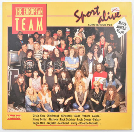 The European Team - Sport Alive. Vinyl, 12', Maxi-Single. Mausoleum Records. Belgium, 1985. jó állapotban