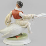 Herendi Ludas Matyi, Lux Elek terve alapján, jelzett, hibátlan, m: 21,5 cm - Image 4