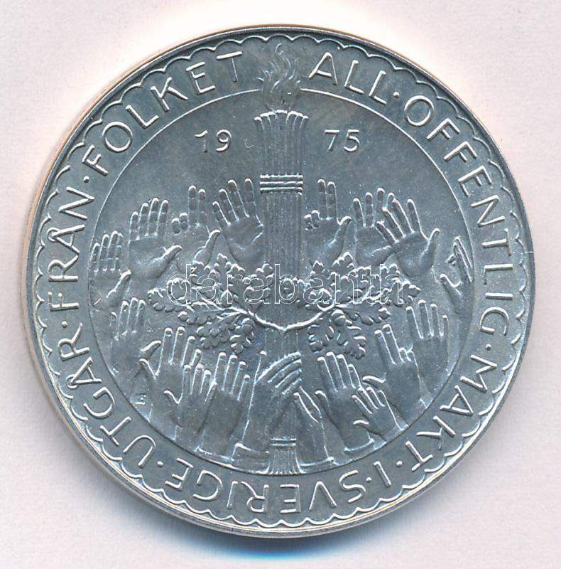 Svédország 1975. 50K Ag 'Alkotmányreform' T:AU Sweden 1975. 50 Kronor Ag 'Constitutional Reform' C:AU Krause KM#848