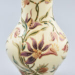 Zsolnay virágmintás porcelán, váza, jelzett, hibátlan, m: 18 cm - Image 2