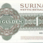 Suriname 1986. 1G '0079262460' T:UNC Suriname 1986. 1 Gulden '0079262460' C:UNC Krause P#116i - Image 2