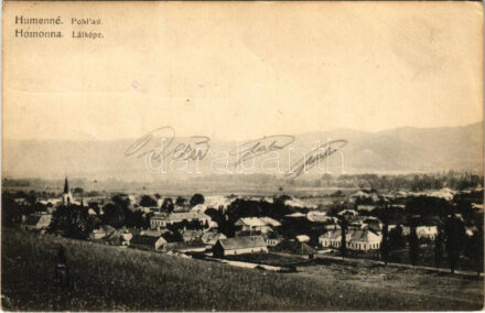 1922 Homonna, Homenau, Humenné; Alexander Halász kiadása (fa)
