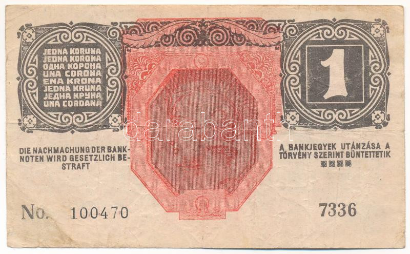 1916. 1K '7000 feletti sorozatszám' T:VG Adamo K3M - Image 2