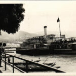 Orsova, Dunai kikötő, gőzhajó / Danube port, steamship. photo