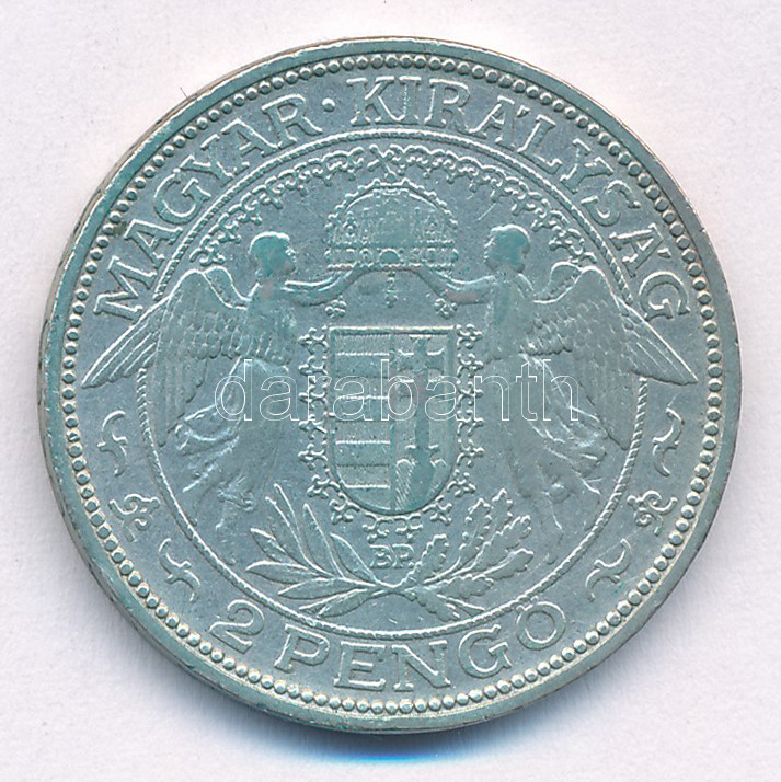 1933. 2P Ag 'Madonna' T:VF patina Adamo P7 - Image 2