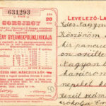 Sorsjegy a Szegény gyermekpoliklinika javára / Charity lottery ticket on the backside