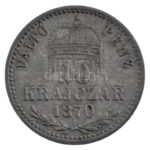 1870KB 10kr Ag 'Váltó Pénz' T:XF,VF patina Adamo M10.1 - Image 2