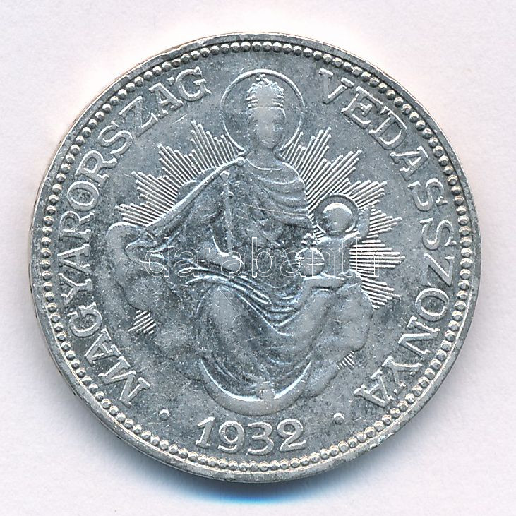 1932. 2P Ag 'Madonna' T:VF Adamo P7