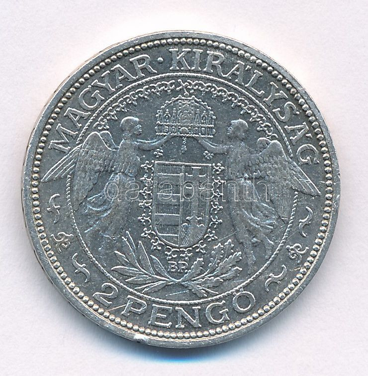 1932. 2P Ag 'Madonna' T:VF Adamo P7 - Image 2